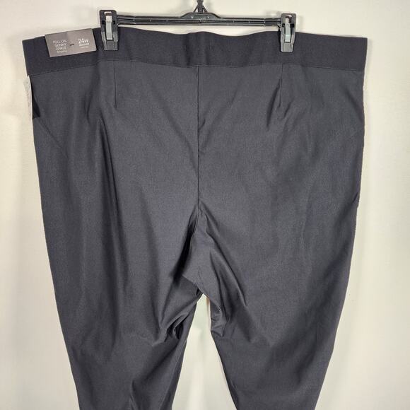 Maurices Womens Pull On Skinny Ankle Bengaline Pant Black Size 24W Mid Rise NWT - Picture 5 of 12